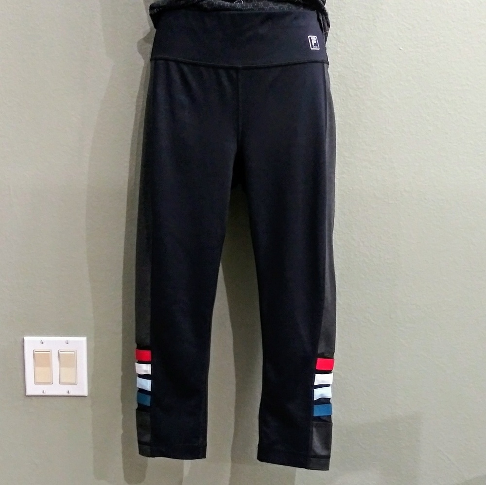 Fila Cropped Athletic Yoga Pants Leggings Size S